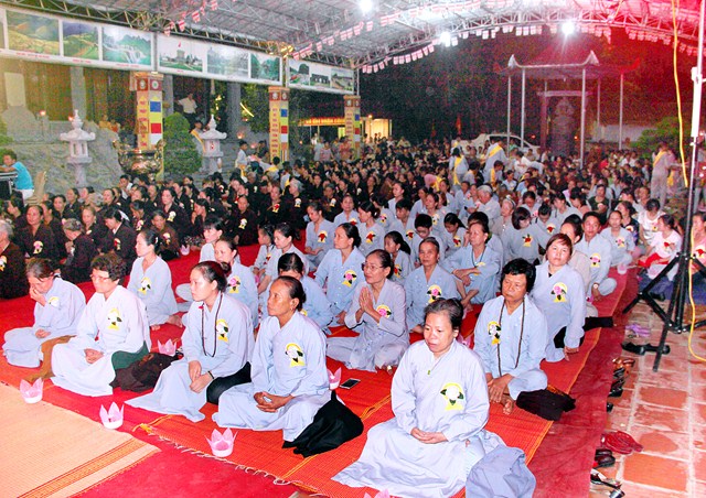 Bỉm Sơn: Chùa Khánh Quang trang nghiêm tổ chức đại Lễ Vu Lan PL.2560
