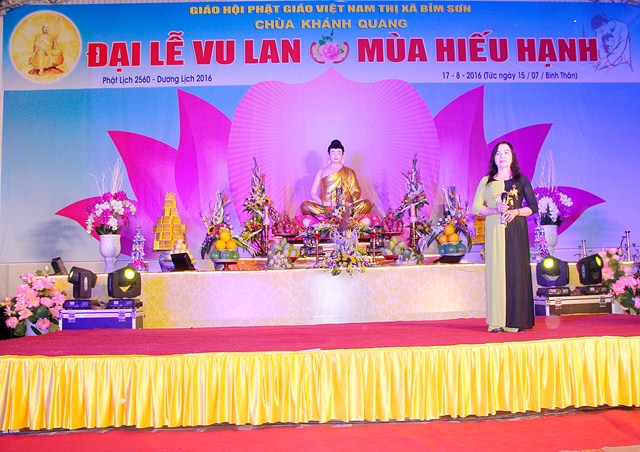 Bỉm Sơn: Chùa Khánh Quang trang nghiêm tổ chức đại Lễ Vu Lan PL.2560