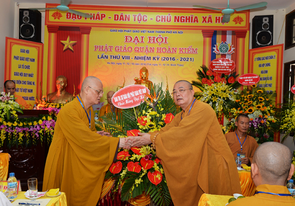Hà Nội : Đại hội đại biểu Phật giáo quận Hoàn Kiếm nhiệm kỳ VIII (2016 – 2021)