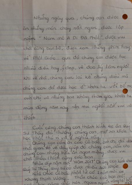 Chùa Đức Viên, San Jose ( Hoa Kỳ ) Tổ Chức Khoá Tu Thiếu Nhi Mùa Đông Và Hội Â3m Thực Mừng Năm Mới 2017.