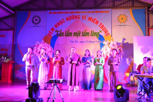 Chùa Phúc Long Tổ Chức Đêm Nhạc Hướng về Miền Trung Chủ Đề: &quot;Cần Lắm Một Tấm Lòng&quot;