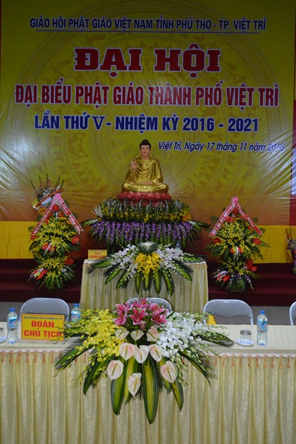 Đại Hội Đại Biểu Phật Giáo Thành Phố Việt Trì lần Thứ V - Nhiệm Kỳ 2016-2021