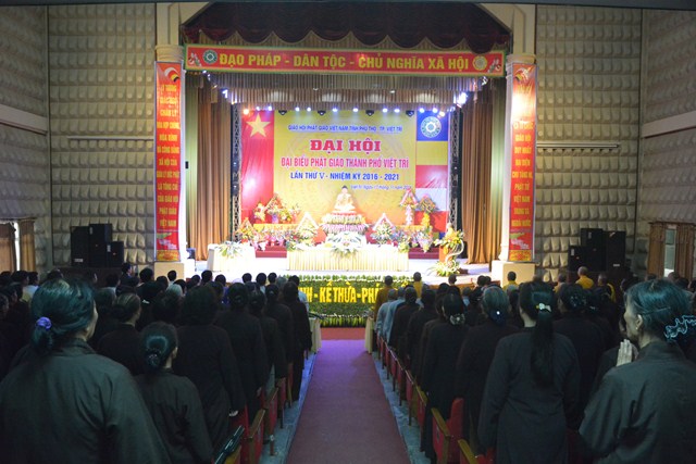 Đại Hội Đại Biểu Phật Giáo Thành Phố Việt Trì lần Thứ V - Nhiệm Kỳ 2016-2021