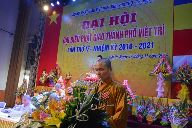 Đại Hội Đại Biểu Phật Giáo Thành Phố Việt Trì lần Thứ V - Nhiệm Kỳ 2016-2021
