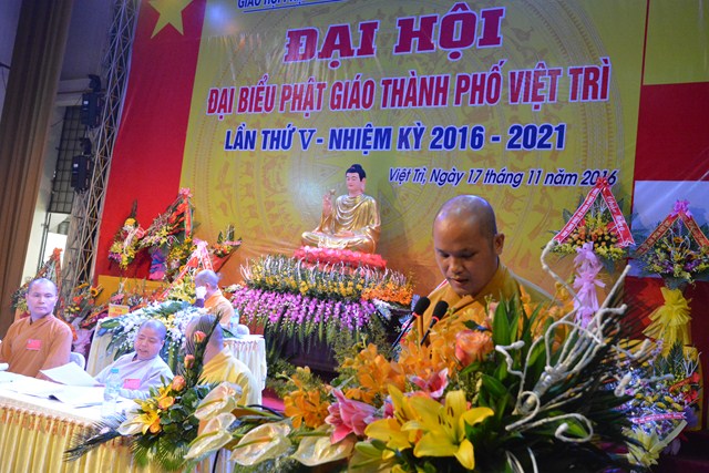 Đại Hội Đại Biểu Phật Giáo Thành Phố Việt Trì lần Thứ V - Nhiệm Kỳ 2016-2021