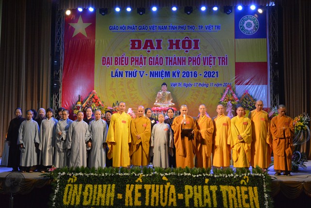 Đại Hội Đại Biểu Phật Giáo Thành Phố Việt Trì lần Thứ V - Nhiệm Kỳ 2016-2021