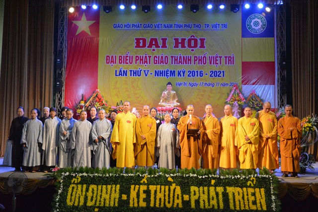 Đại Hội Đại Biểu Phật Giáo Thành Phố Việt Trì lần Thứ V - Nhiệm Kỳ 2016-2021