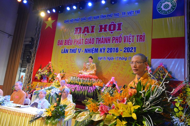 Đại Hội Đại Biểu Phật Giáo Thành Phố Việt Trì lần Thứ V - Nhiệm Kỳ 2016-2021