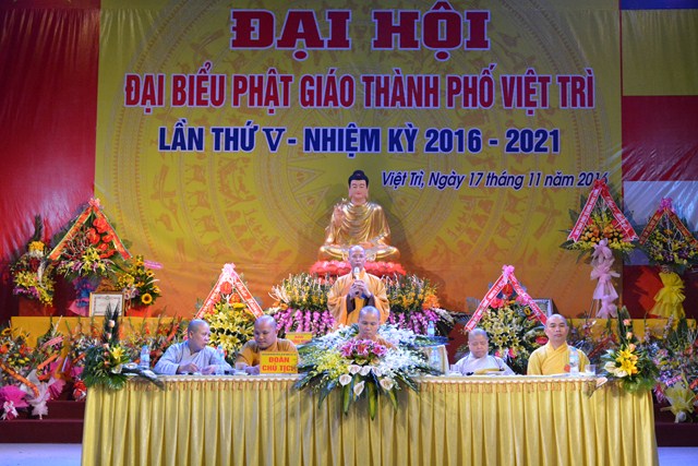 Đại Hội Đại Biểu Phật Giáo Thành Phố Việt Trì lần Thứ V - Nhiệm Kỳ 2016-2021