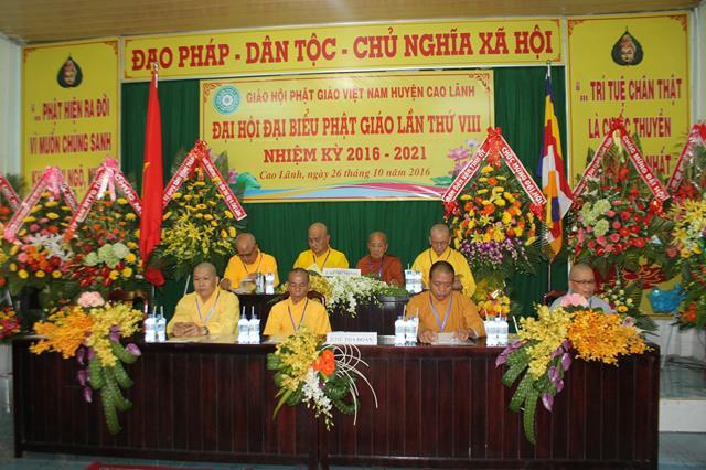 PG Đồng Tháp: Đại Hội Phật Giáo Huyện Cao Lãnh nhiệm kỳ 2016-2021