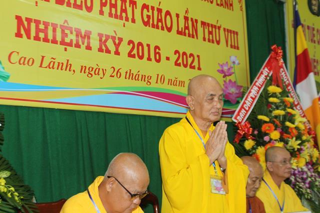 PG Đồng Tháp: Đại Hội Phật Giáo Huyện Cao Lãnh nhiệm kỳ 2016-2021