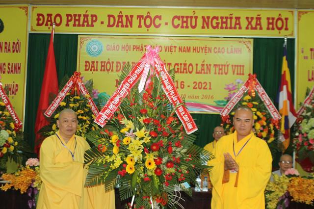PG Đồng Tháp: Đại Hội Phật Giáo Huyện Cao Lãnh nhiệm kỳ 2016-2021