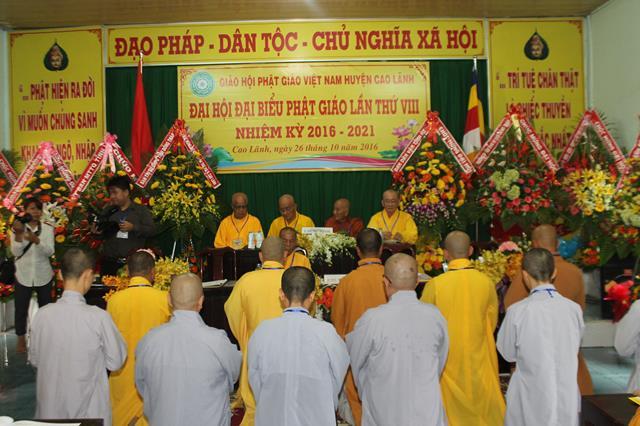 PG Đồng Tháp: Đại Hội Phật Giáo Huyện Cao Lãnh nhiệm kỳ 2016-2021