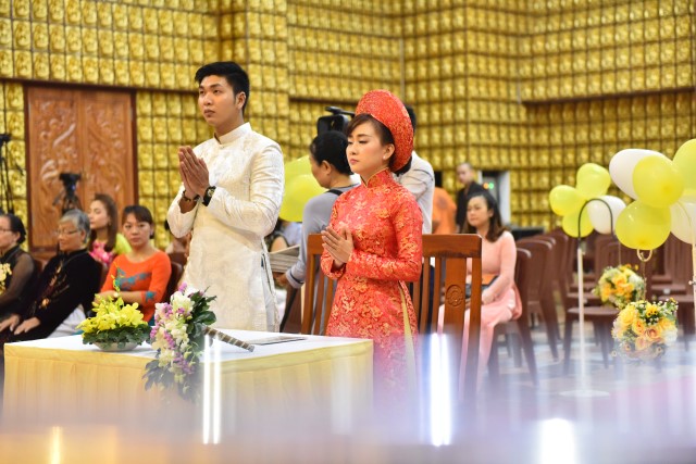 Chùa Giác Ngộ: Lễ hằng thuận của 2 Phật tử Pháp Đạo và Hoa Tâm