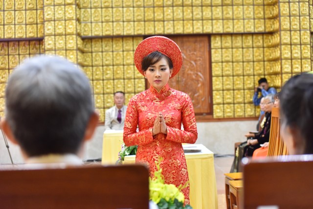 Chùa Giác Ngộ: Lễ hằng thuận của 2 Phật tử Pháp Đạo và Hoa Tâm