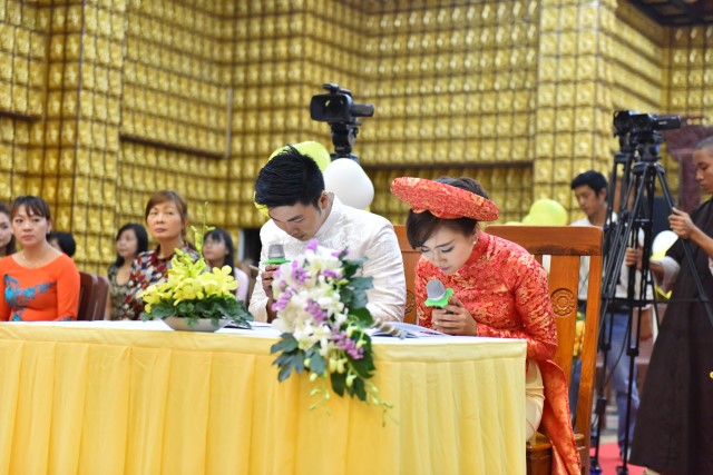 Chùa Giác Ngộ: Lễ hằng thuận của 2 Phật tử Pháp Đạo và Hoa Tâm