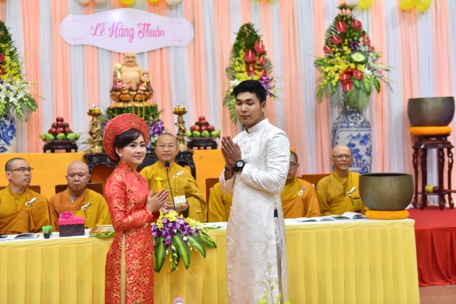 Chùa Giác Ngộ: Lễ hằng thuận của 2 Phật tử Pháp Đạo và Hoa Tâm