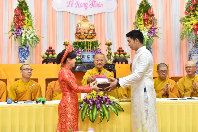 Chùa Giác Ngộ: Lễ hằng thuận của 2 Phật tử Pháp Đạo và Hoa Tâm