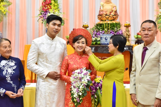Chùa Giác Ngộ: Lễ hằng thuận của 2 Phật tử Pháp Đạo và Hoa Tâm