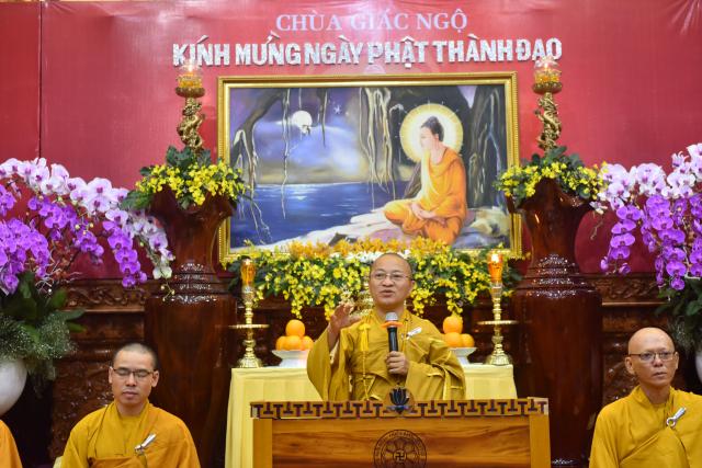 Chùa Giác Ngộ: Long trọng tổ chức khóa lễ Phật Thành Đạo PL. 2560