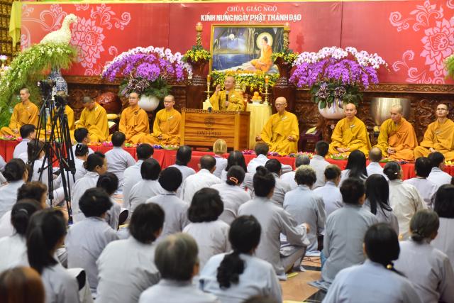Chùa Giác Ngộ: Long trọng tổ chức khóa lễ Phật Thành Đạo PL. 2560