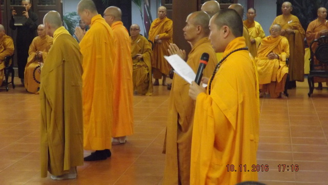 Trang nghiêm lễ nhập kim quan Trưởng lão Hòa thượng Thích Thiện Bình