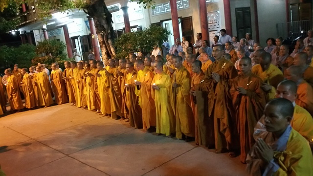 Trang nghiêm lễ nhập kim quan Trưởng lão Hòa thượng Thích Thiện Bình