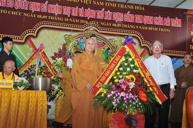 Thanh Hóa: Lễ công bố quyết định bổ nhiệm trụ trì chùa Bái Chăm