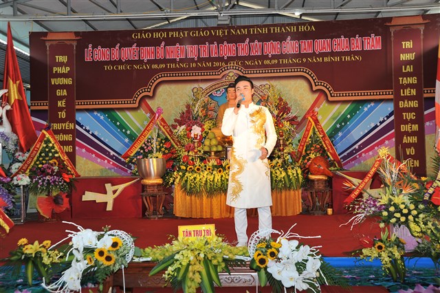 Thanh Hóa: Lễ công bố quyết định bổ nhiệm trụ trì chùa Bái Chăm
