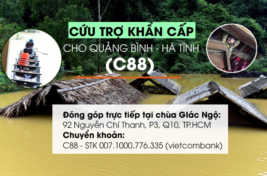Thư vận động: Cứu trợ khẩn cấp cho Quảng Bình và Hà Tĩnh sau trận lũ lịch sử (C88)