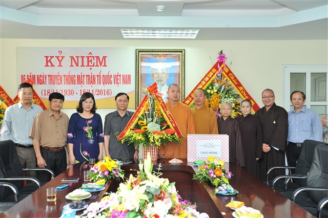 Thanh Hóa: Phật giáo chúc mừng MTTQ tỉnh nhân 86 năm ngày Truyền thống