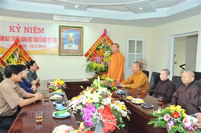 Thanh Hóa: Phật giáo chúc mừng MTTQ tỉnh nhân 86 năm ngày Truyền thống