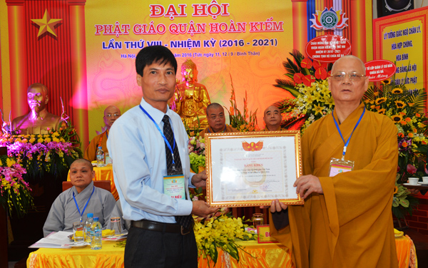 Hà Nội : Đại hội đại biểu Phật giáo quận Hoàn Kiếm nhiệm kỳ VIII (2016 – 2021)