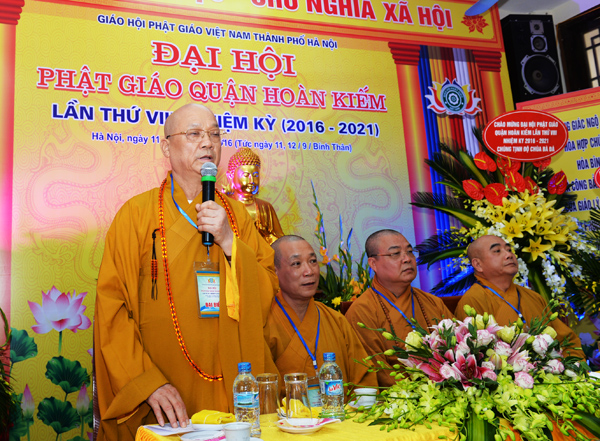 Hà Nội : Đại hội đại biểu Phật giáo quận Hoàn Kiếm nhiệm kỳ VIII (2016 – 2021)