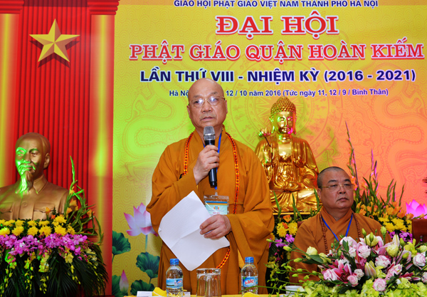 Hà Nội : Đại hội đại biểu Phật giáo quận Hoàn Kiếm nhiệm kỳ VIII (2016 – 2021)