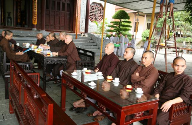 Công tác chuẩn bị Tang lễ Hòa thượng Thích Chơn Thiện