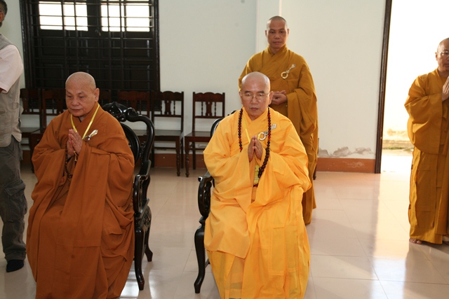 Cung nghinh Giác linh cố HT. Thích Chơn Thiện thăm 2 cơ sở Học viện và Văn phòng BTS tỉnh