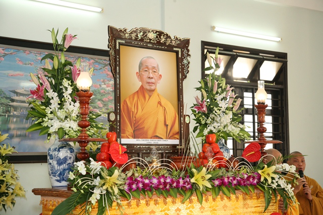 Cung nghinh Giác linh cố HT. Thích Chơn Thiện thăm 2 cơ sở Học viện và Văn phòng BTS tỉnh
