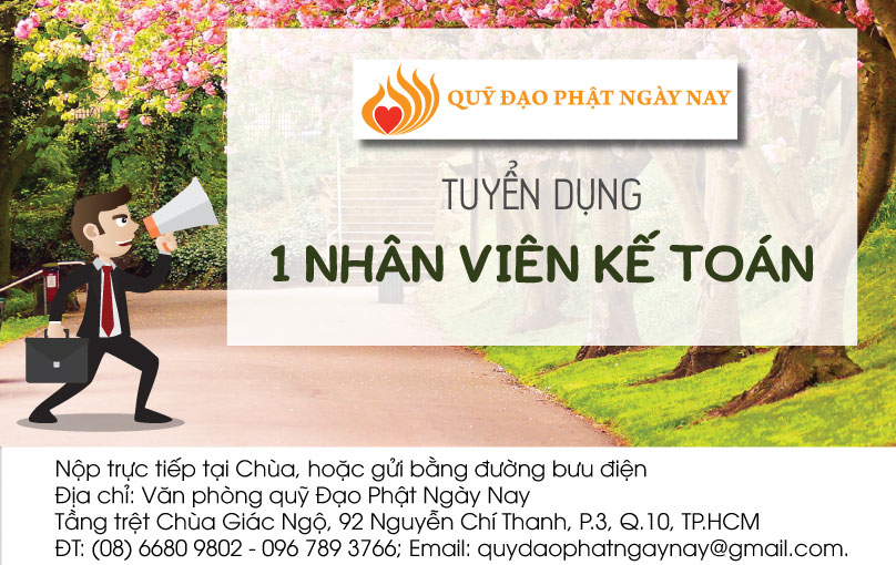 Quỹ Đạo Phật Ngày Nay - Tuyển Dụng Kế Toán