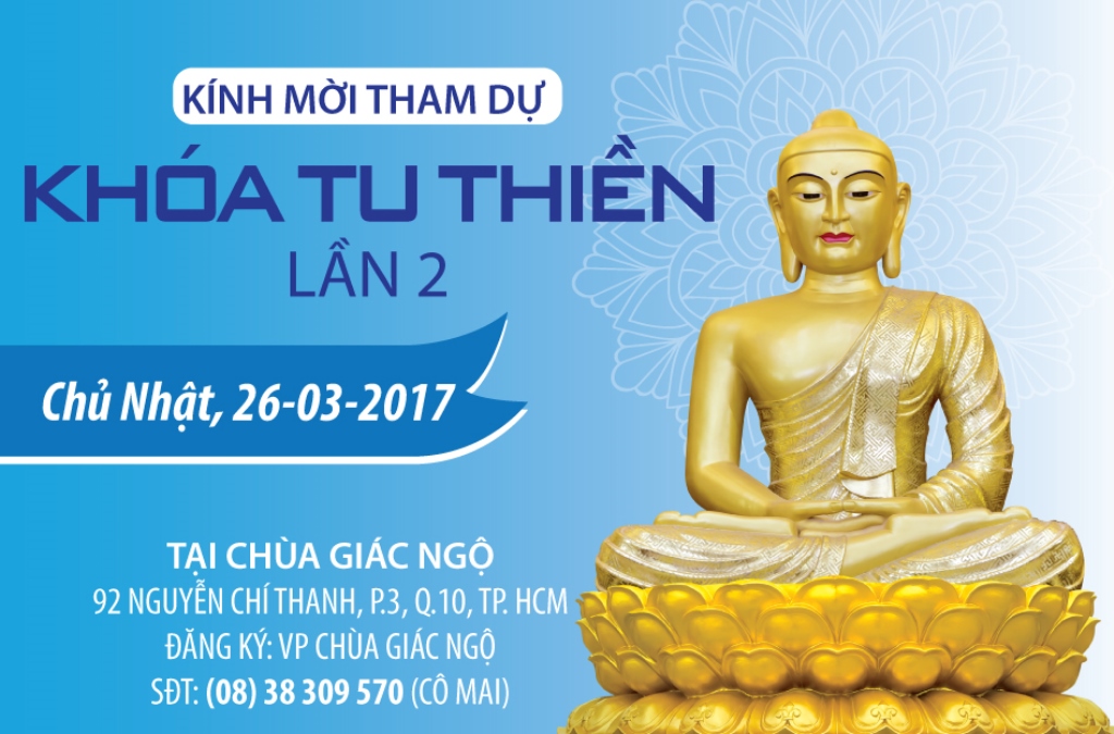 THƯ MỜI THAM DỰ KHÓA TU THIỀN LẦN 2 (TT2)