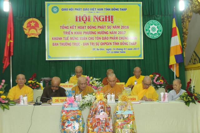 Phật Giáo Đồng Tháp tổng kết Phật sự năm 2016