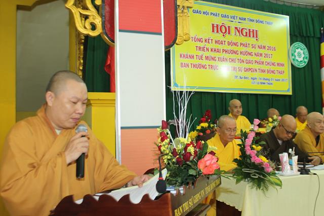 Phật Giáo Đồng Tháp tổng kết Phật sự năm 2016