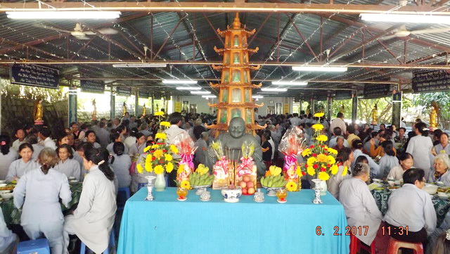 Lễ an vị tôn tượng Đức Bổn sư tại chùa Linh Sơn Pháp Ấn.