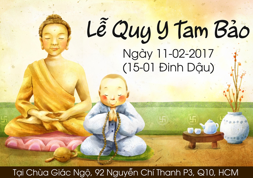 Thư Mời Tham Dự Lễ Quy Y Tam Bảo Đầu Xuân Đinh Dậu 2017
