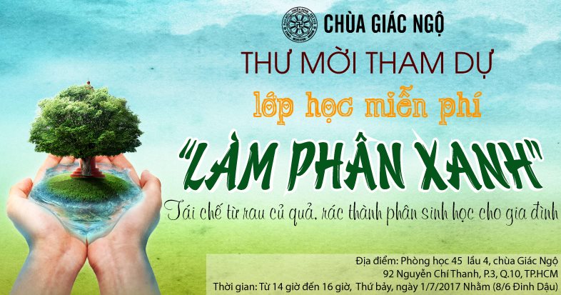 Lớp Học Làm Phân Xanh Tại Chùa Giác Ngộ