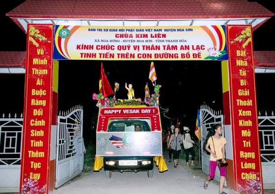 Tưng bừng đại lễ Phật đản Phật giáo huyện Nga Sơn