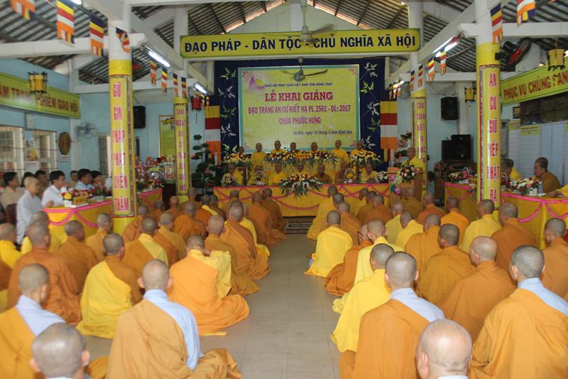 Khai Giảng đạo tràng An cư kiết hạ Chùa Phước Hưng – Tp. Sa Đéc