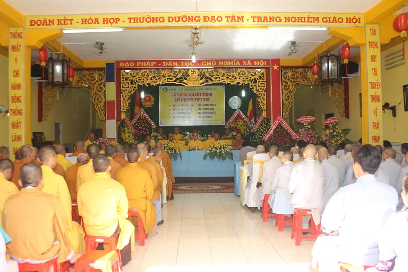 Đồng Tháp: Bổ nhiệm trụ trì 4 chùa tại TP. Sa Đéc
