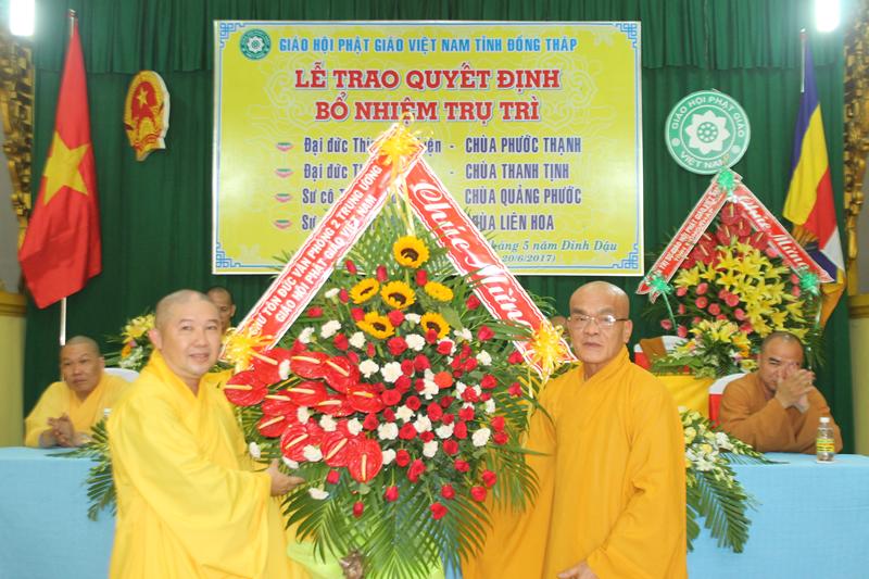 Đồng Tháp: Bổ nhiệm trụ trì 4 chùa tại TP. Sa Đéc