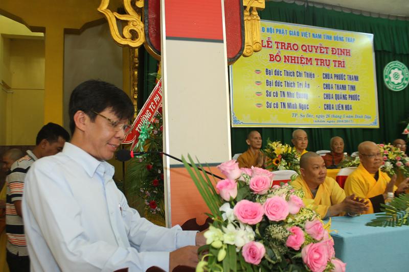 Đồng Tháp: Bổ nhiệm trụ trì 4 chùa tại TP. Sa Đéc